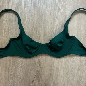 CUUP micro scoop bra in emerald, 30B, NWT